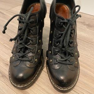 Proenza Schouler lace up boots copper color